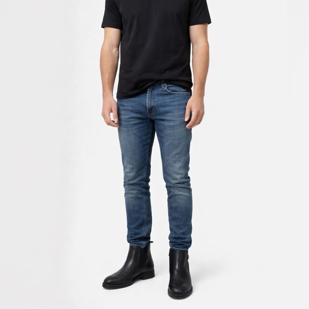 New World Men’s Black Leather Ankle Boots Size 9